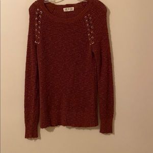 Wine color sweater